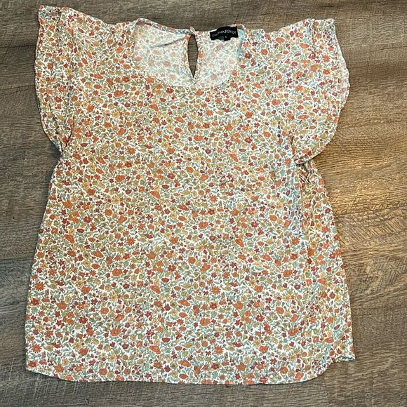 Cynthia Rowley Women’s Size Large Floral Blouse - Picture 1 of 6